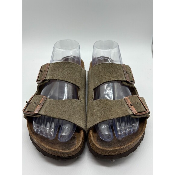 Birkenstock Arizona Women's Suede Leather Sandals Narrow Fit Size 37 - Picture 1 of 8